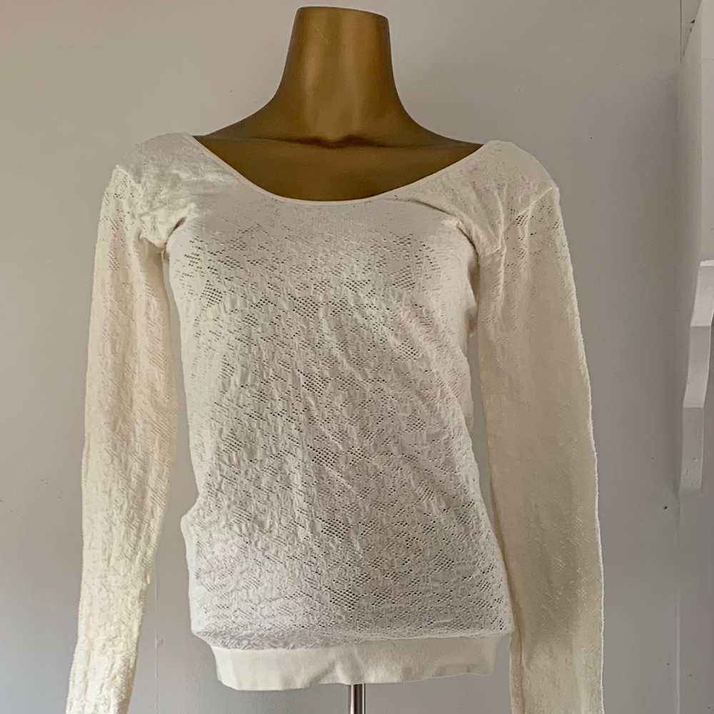 BCBGeneration Bodycon long sleeve sweater with scoop back size M/L